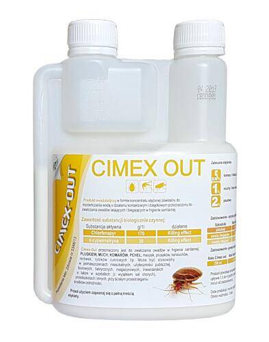 Cimex out 0,5 l chlorfenapyr 170g/l, alfacypermetryna 30g/l