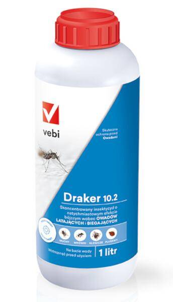 Draker 10,2 1l cypermetryna 10%, tetrametryna 2%