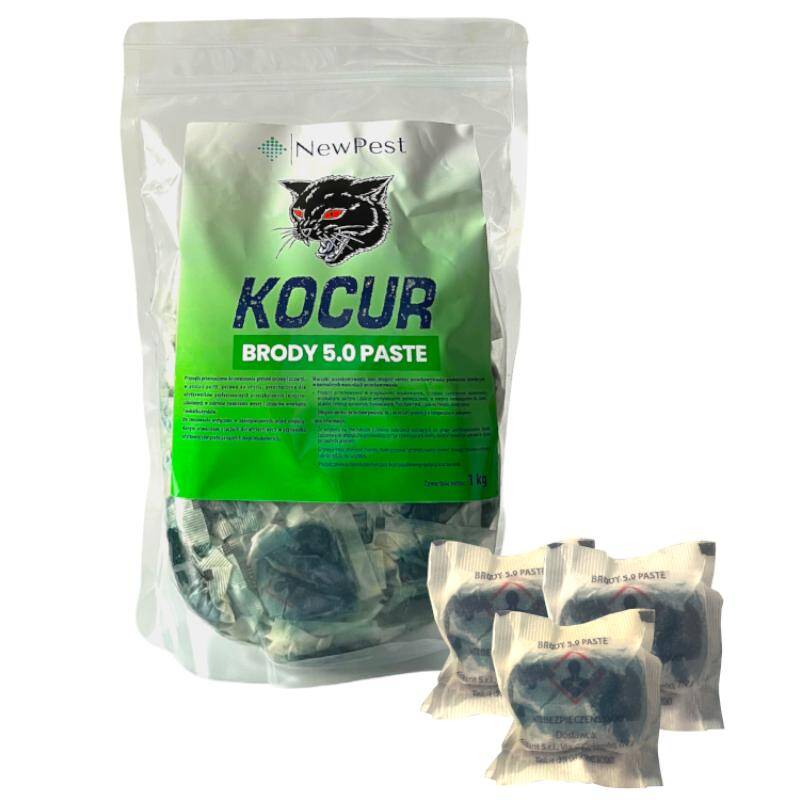 Kocur pasta Brody 5.0 brodifakum 50 ppm 1 kg