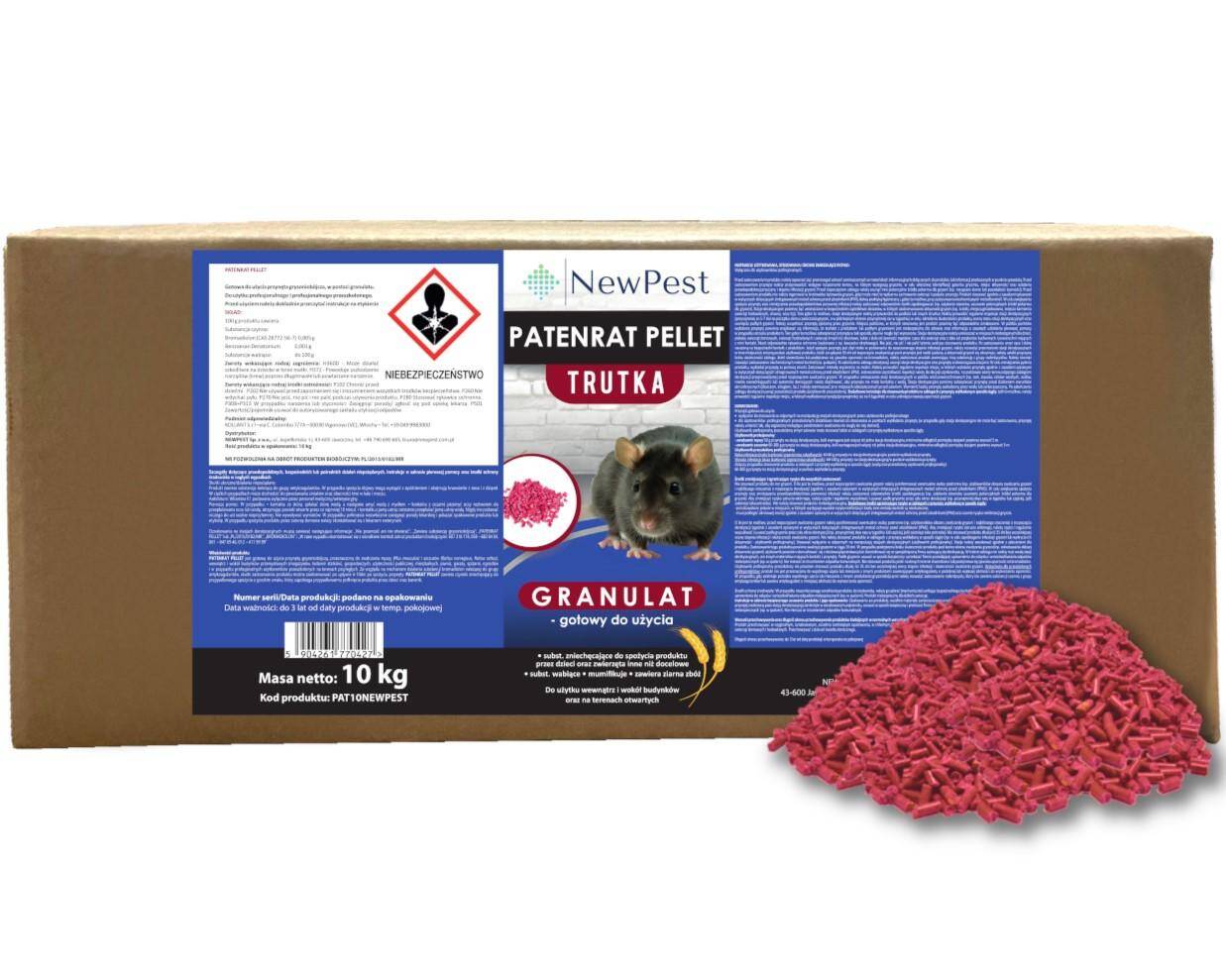 NewPest Patenrat Granulat - bromadiolon 50 ppm 10 kg