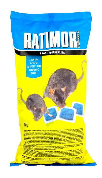 Ratimor pasta 1 kg brodifakum 0,0029% niebieska