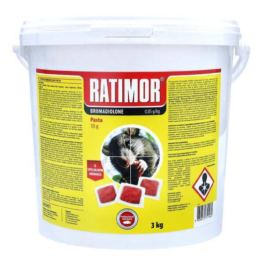 Ratimor pasta 3 kg bromadiolone 0,005%