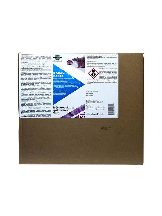Roban Pasta difenakum 50 PPM 20 kg (niebieska)