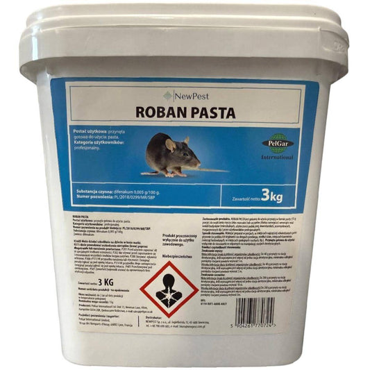Roban pasta difenakum 50 PPM 3 kg